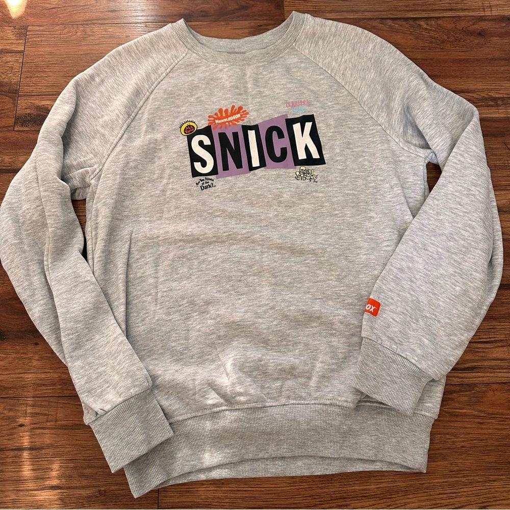 Nickelodeon x BoxLunch SNICK Crewneck Sweatshirt Adult Small 90s Retro Pullover
